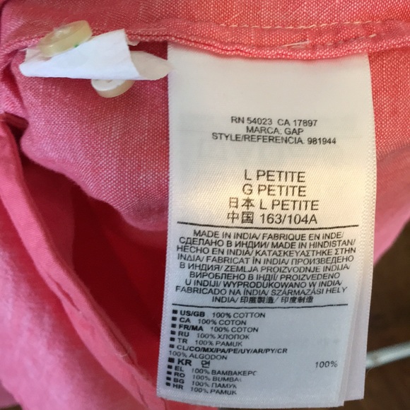 GAP Red Chambray Dress - Picture 6 of 8